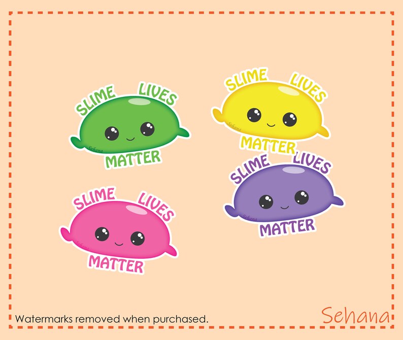 Slime Lives Matter Clipart Digital Download image 4