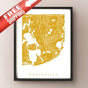 Osterville, Cape Cod Karte Drucken - kostenloser Versand