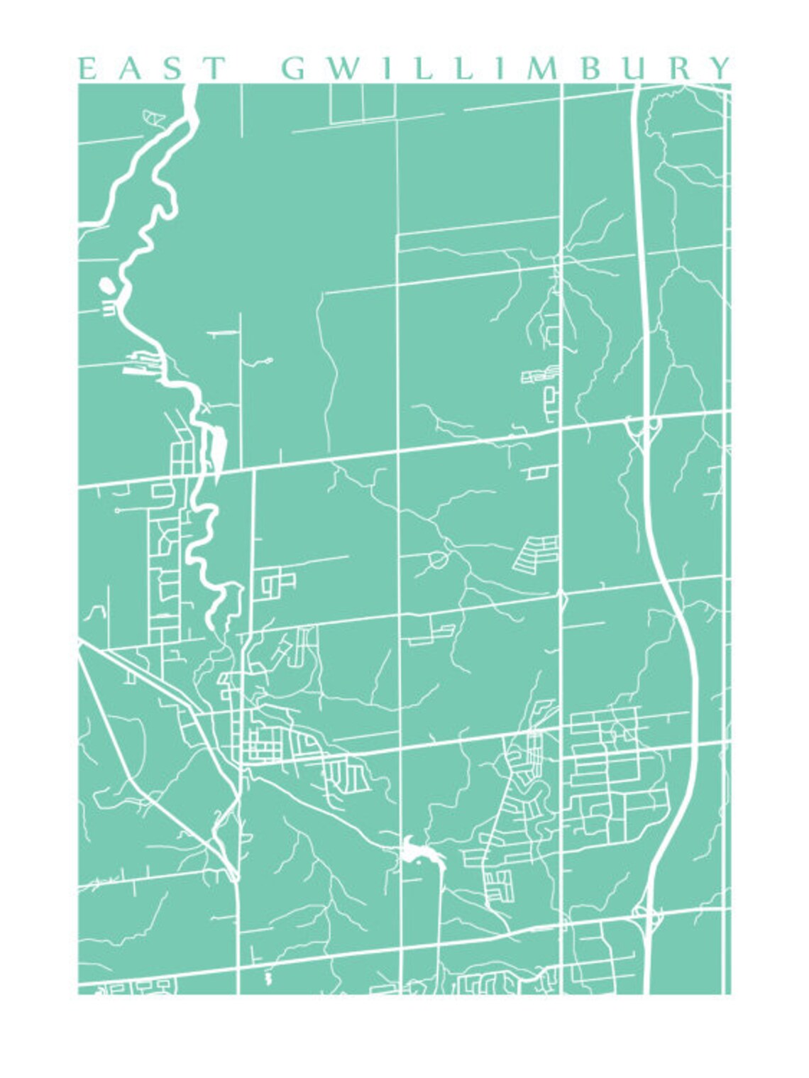 East Gwillimbury ON Holland Landing Map Print Etsy