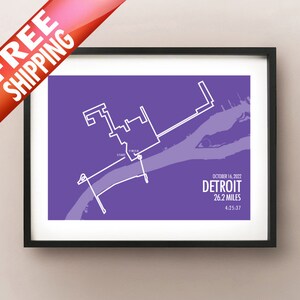 Detroit Marathon Print 2022