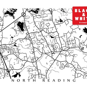 North Reading, Massachusetts Map Print - Etsy