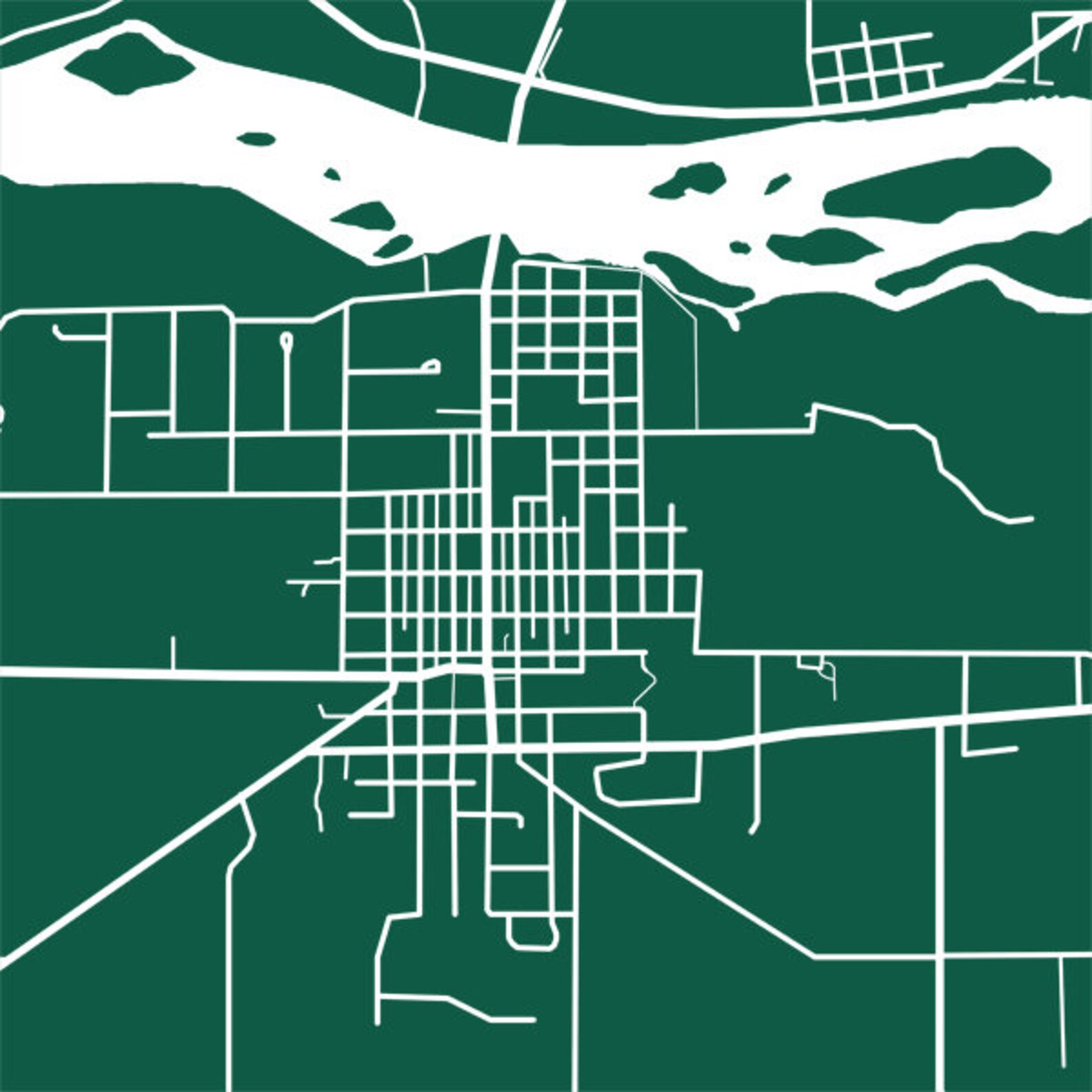 Muscoda WI Map Print Wisconsin Poster Etsy