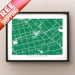 Puslinch, ON Map - Affiche de l’Ontario