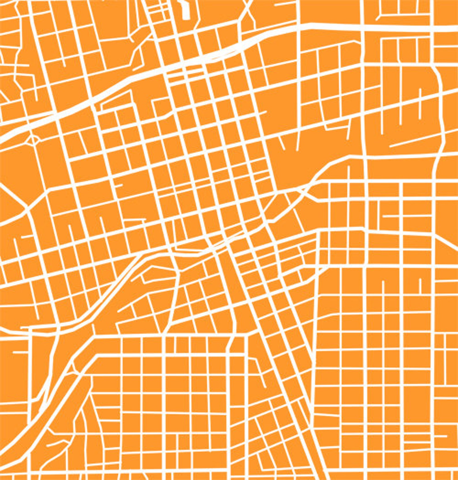 Reno Map Nevada Poster Print - Etsy