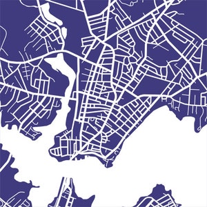 Beverly, Massachusetts Map Print - FREE SHIPPING - Etsy