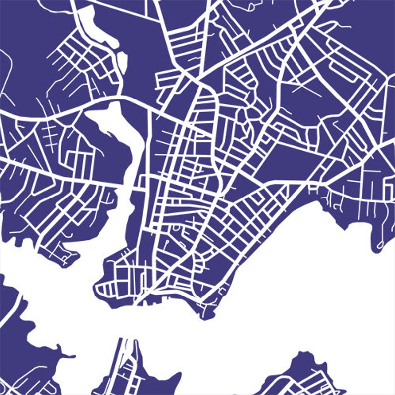 Beverly Massachusetts Map Print FREE SHIPPING | Etsy