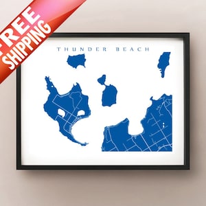 Thunder Beach, ON Carte Print - Tiny, Ontario Art - Christian Island, ON