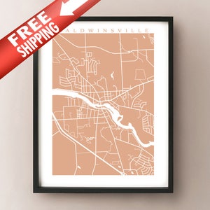 Baldwinsville, NY Map Print - Upstate New York