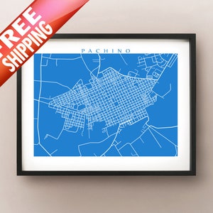 Pachino, Sicily Map Print