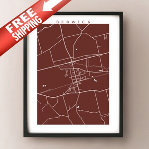 Berwick, NS - Annapolis Valley, Nova Scotia Kaart Print