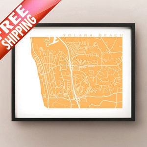 Xavier Beach Map - Kalifornien Poster Print