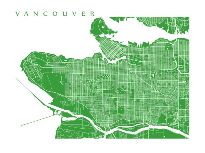 Vancouver Map Print image 2