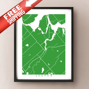 Jasper, ON Map Print - Ontario Poster Art