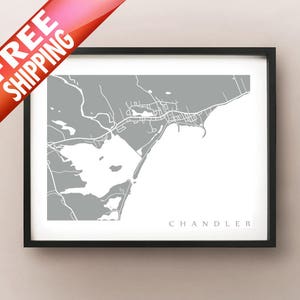 Chandler, Quebec Map Print