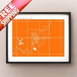Pétrolia, Comté de Lambton, Ontario Carte Imprimer