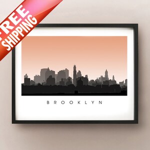 Brooklyn Skyline - NYC Poster - New York Art Print