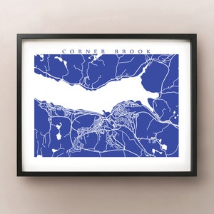 Carte du ruisseau Corner - Affiche de Terre-Neuve