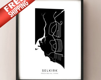 Selkirk Provincial Park, Ontario Map Print