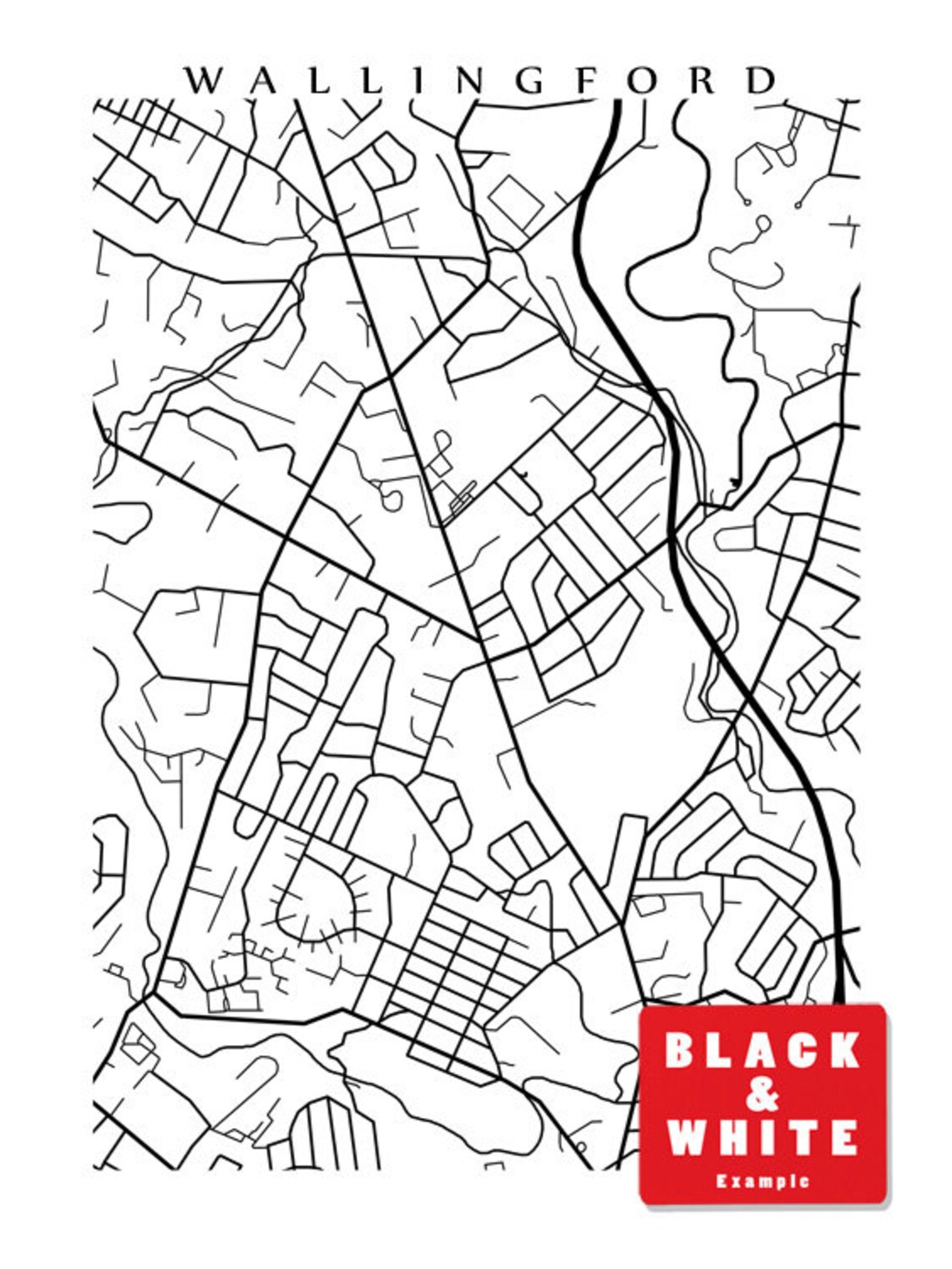 Wallingford PA Map Nether Providence Township Pennsylvania Etsy