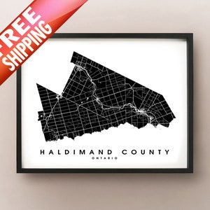 Haldimand County, ON - City Limits Map Print