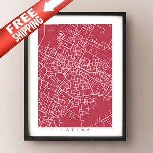 Latina Map Print