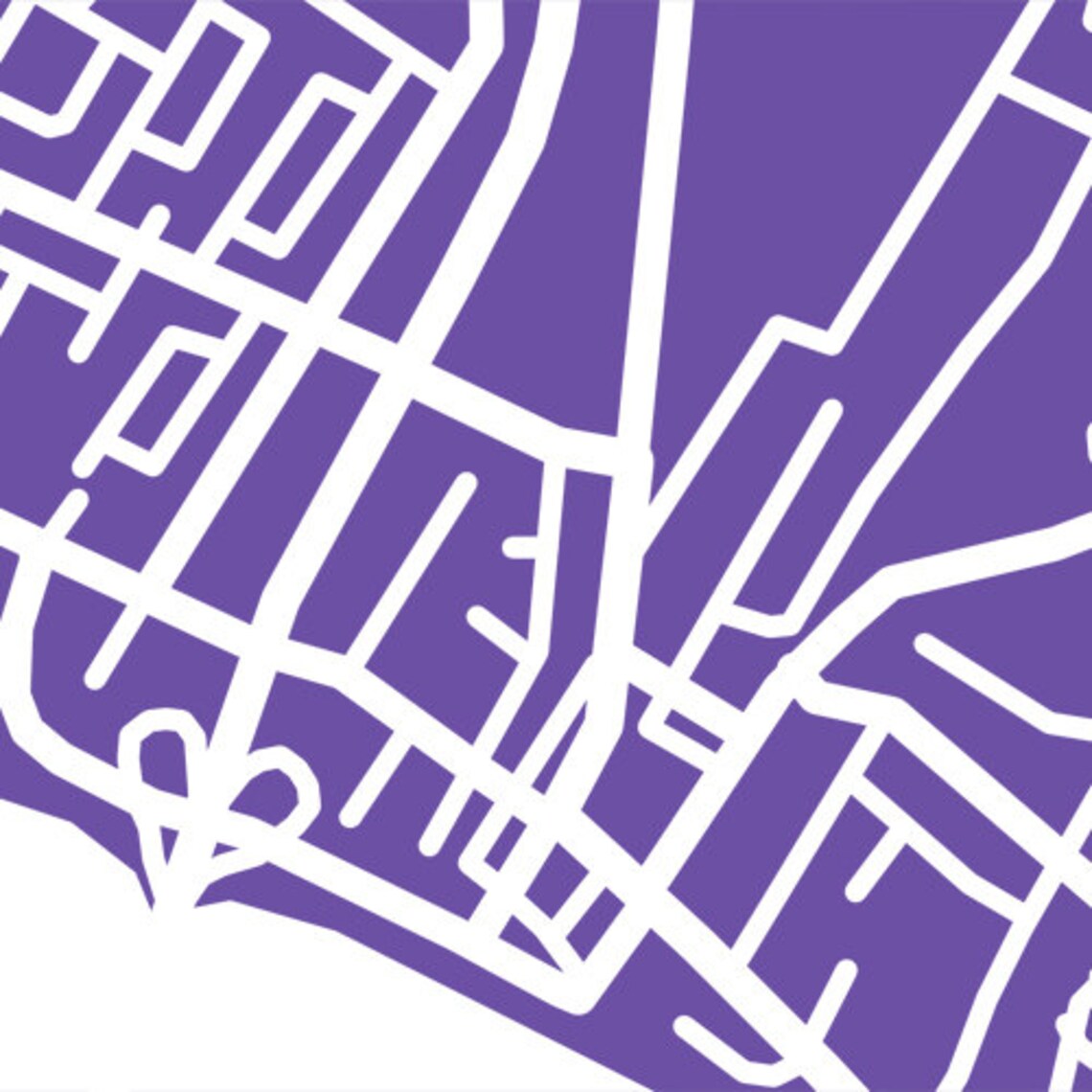 Fredericton Map New Brunswick Art Poster | Etsy