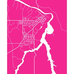 Iroquois Falls, Northern Ontario Map Print image 3