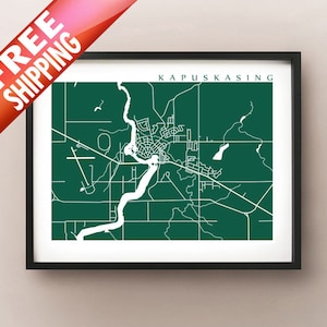 Kapuskasing, Distrito de Cochrane, Impresión de mapas de Ontario