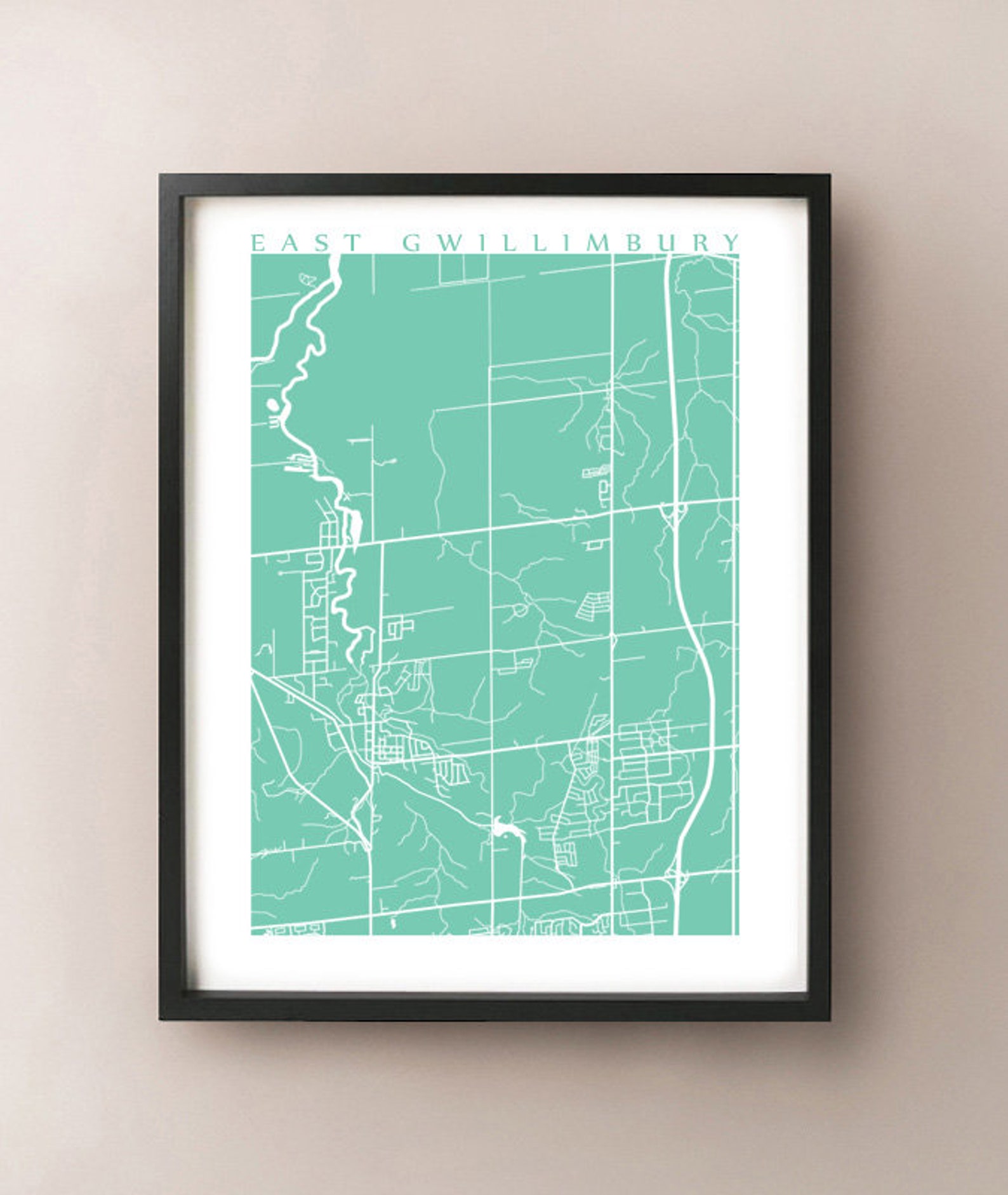 East Gwillimbury ON Holland Landing Map Print Etsy