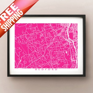 Bedford, NH Map Print - Póster de New Hampshire