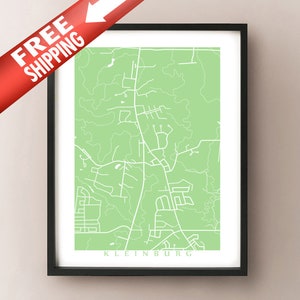 Mapa de Kleinburg - Vaughan, Arte del cartel de Ontario