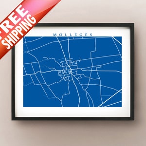 Mollégès, Francia Map Print