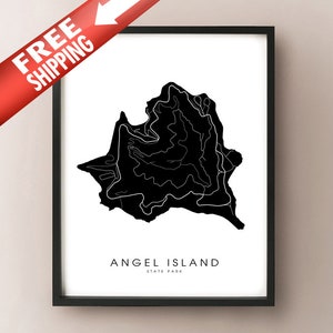 Angel Island State Park, California Carte Imprimer