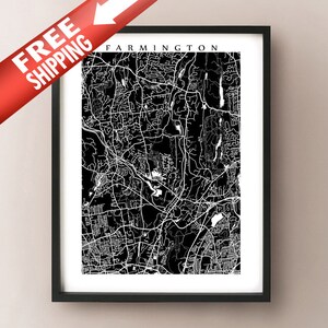 Farmington, AT Karte Print