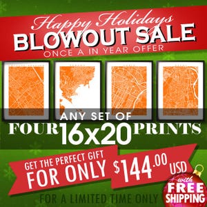 Quatre tirages 16 x 20 pour 144 USD - vente de Noël - au choix quatre 40 x 50 cm - remise sur commandes multiples - carte Art déco