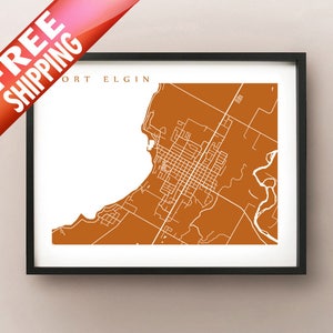 Port Elgin, ON Map - Ontario poster kunst