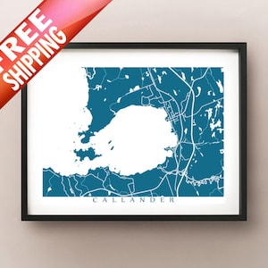 Callander Kaart Print - Ontario Art Poster