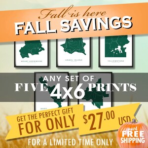 Cinq tirages 4 x 6 pour 27 USD - vente de Noël - au choix 4 x 6 po. - remise sur commandes multiples - carte Art déco