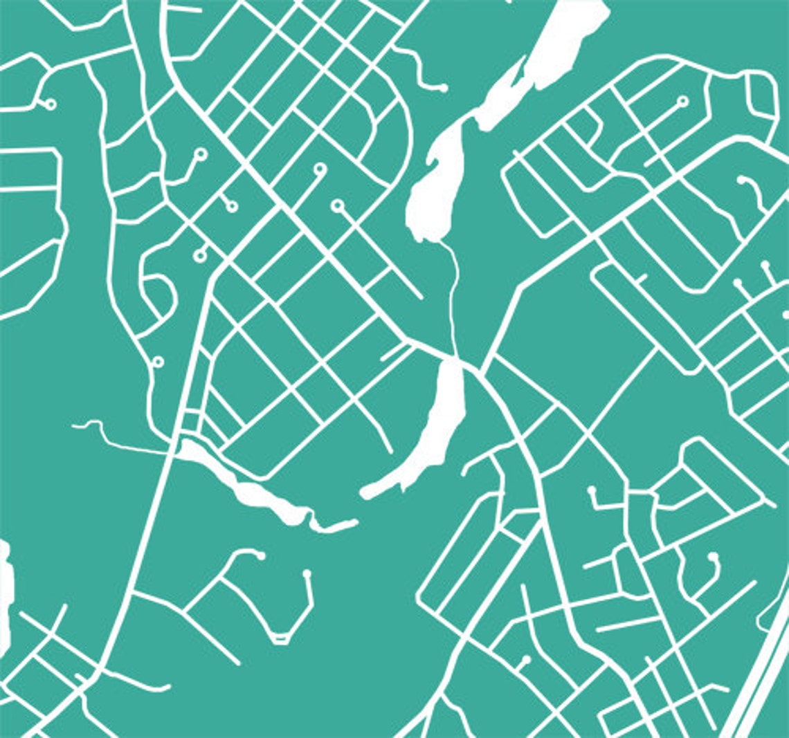 Milltown NJ Map New Jersey Poster Print Etsy