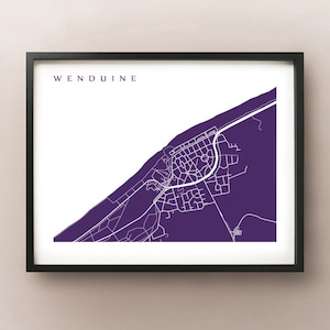 Wenduine Map Print - Belgium Poster
