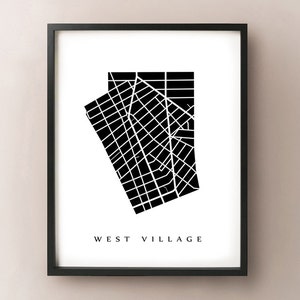 West Village Carte - Manhattan, NYC Neighborhood Art Print
