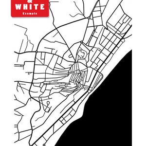Altea Map - Alicante, Spain Art Print - Etsy