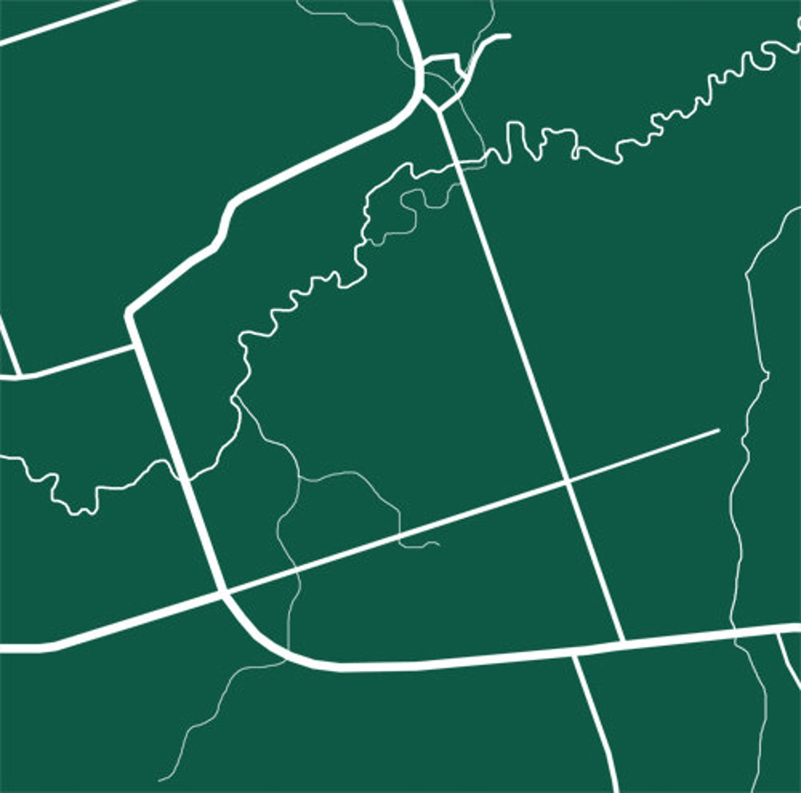 Wooler Map Ontario Poster Kunst Etsy