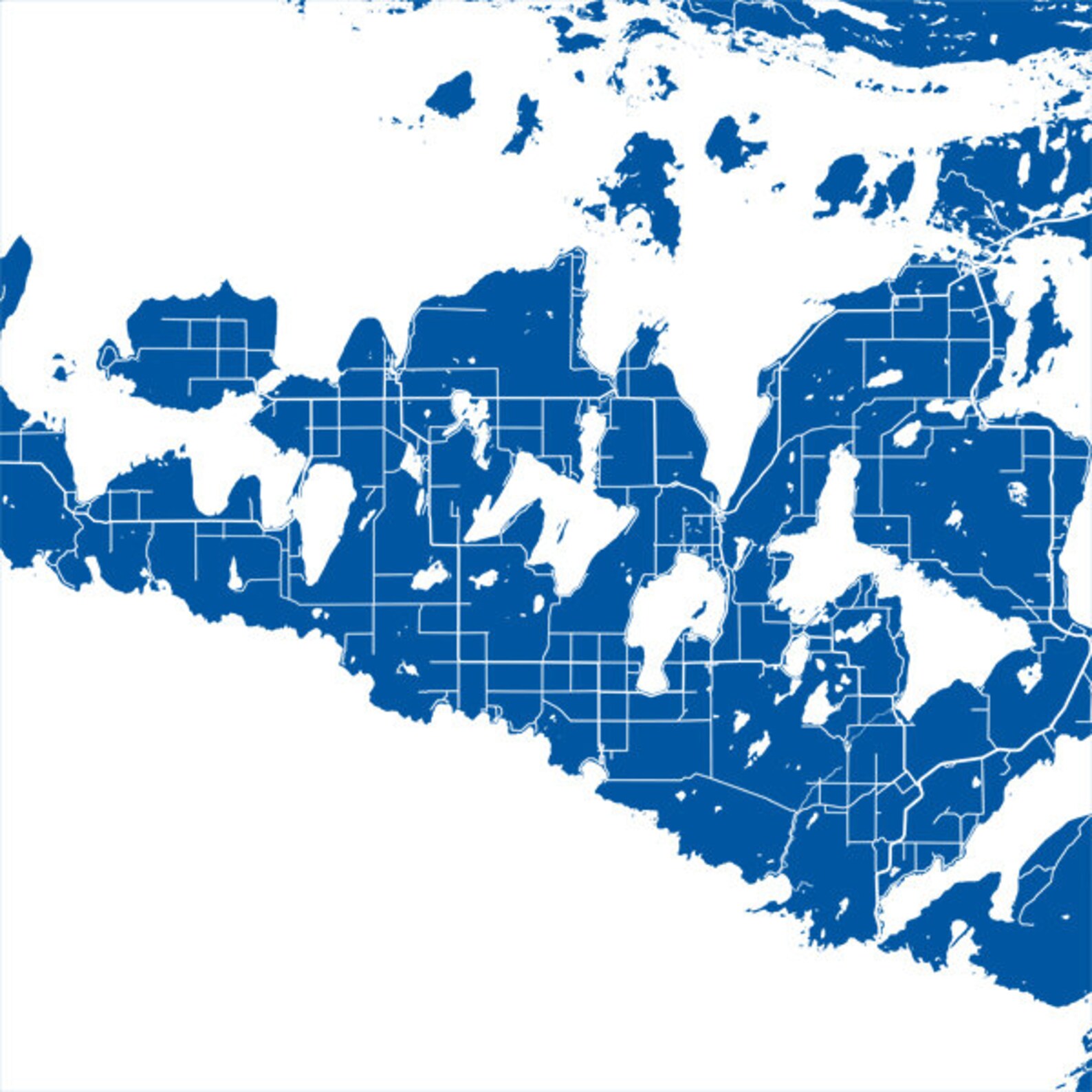 Manitoulin Island ON Map Print Ontario Art Canada Poster - Etsy