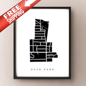 Deer Park Kaart - Toronto Buurt Art Print