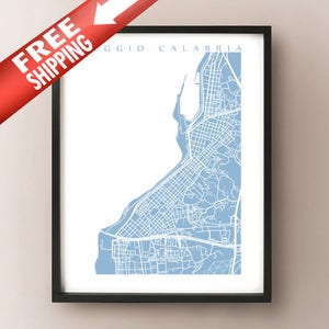 Reggio Calabria - Italy Map Print