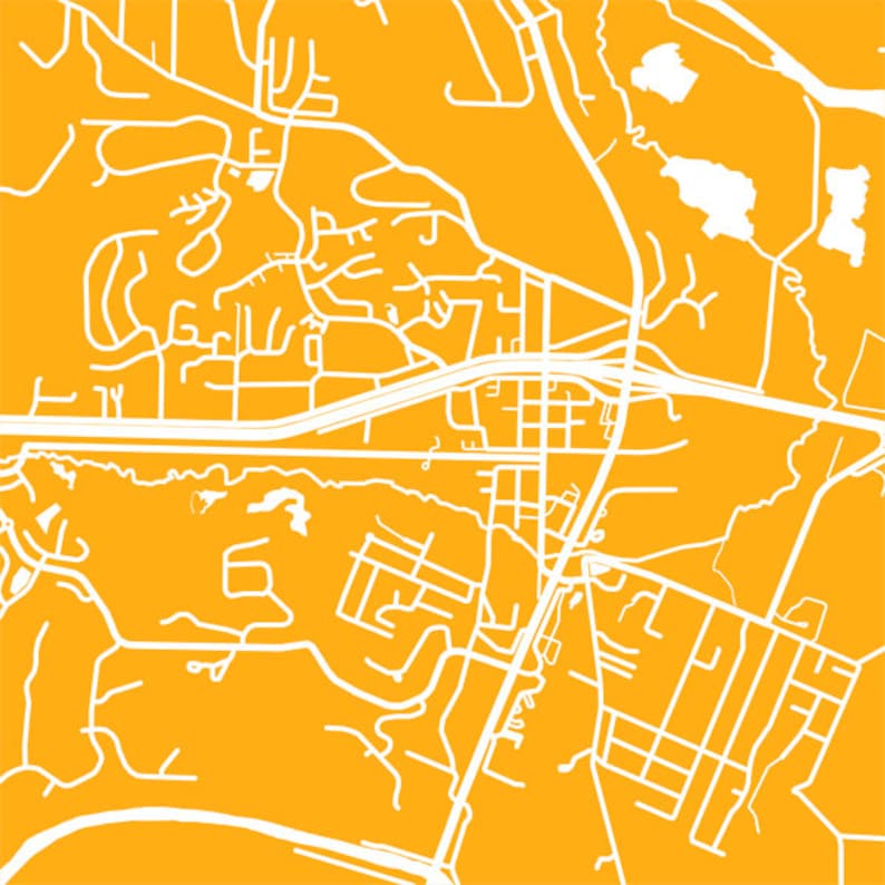 Eureka MO Map Print Missouri Poster Art Etsy