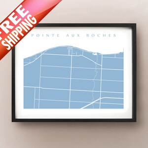 Carte de Pointe-aux-Roches (Stoney Point) Lakeshore (Ontario)