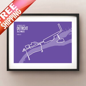 Detroit Marathon Print 2019