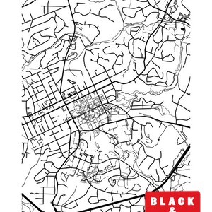 Chapel Hill Map Print - NC Poster - Etsy